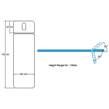 ABCO Treatment Table 2 Section height range