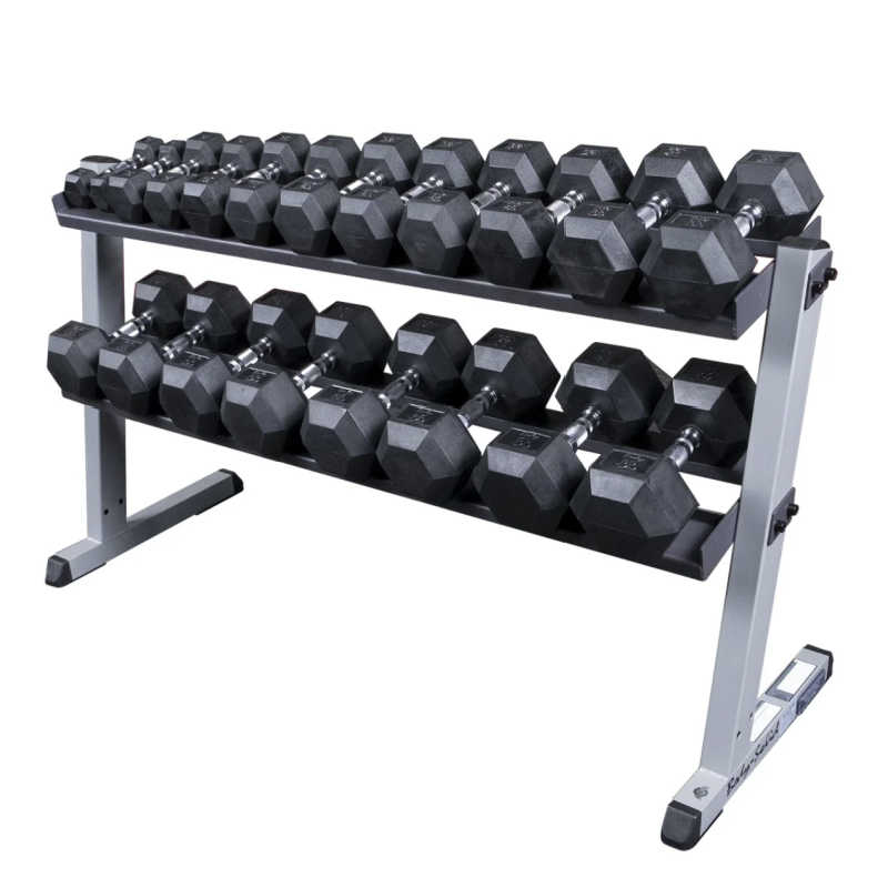 Body Solid Dumbbell Rack GDR60 with dumbbells