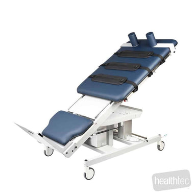 Healthtec HT Hi-Capacity Slide Top Tilt Table tilted view