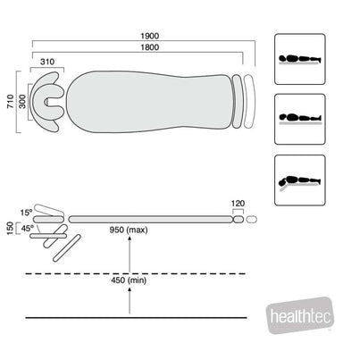 SX_Contour_Massage_Table_Single_Section_height_range