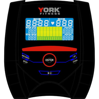 York C420 Exercise Bike screen view