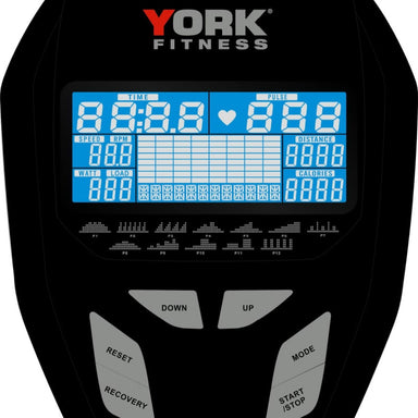 York Fitness C410 Exercise Bike screen view