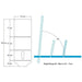 ABCO Dynamic Sliding Top Tilt Table dimensions