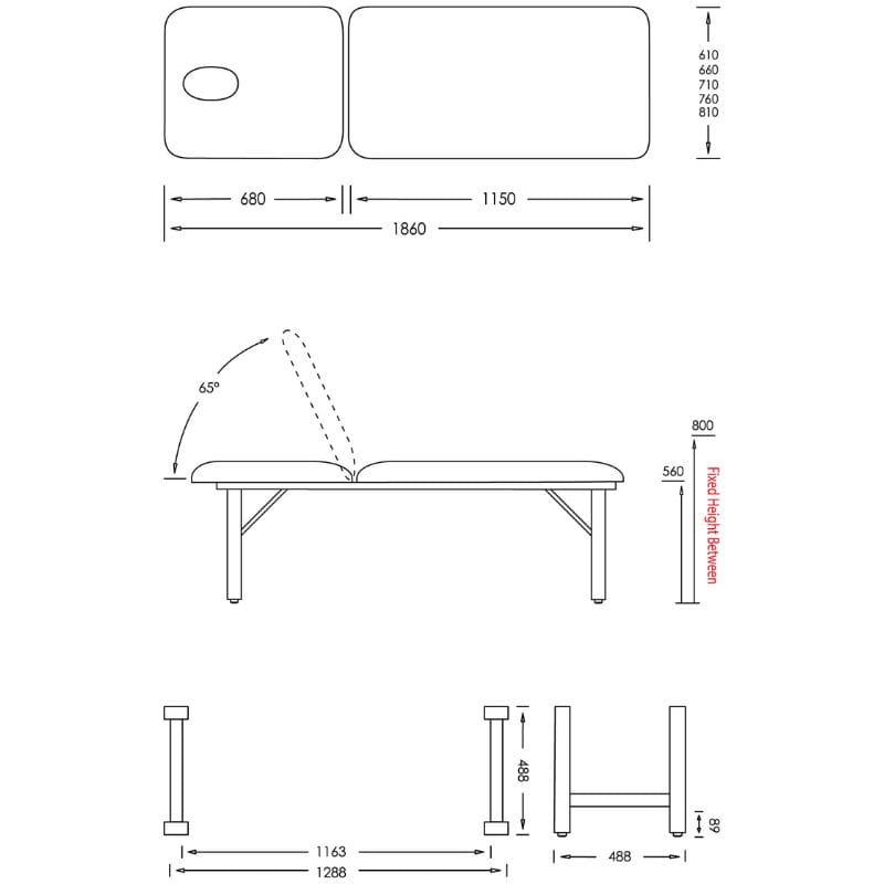 Athlegen Stationary ABR dimensions