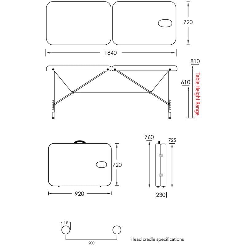 Centurion Elite 720 dimensions