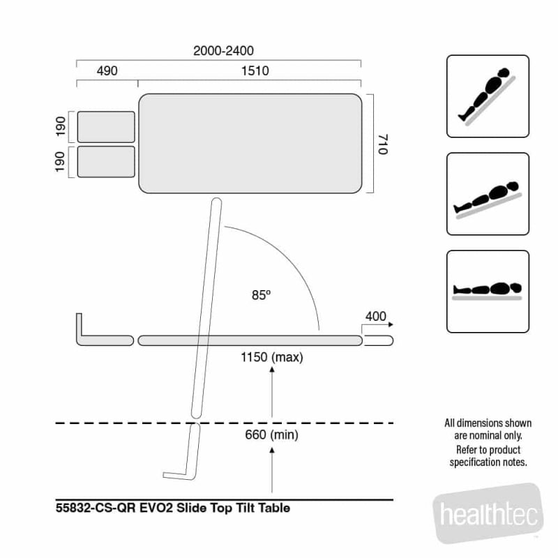 EVO2_Slide_Top_Tilt_Table_dimensions