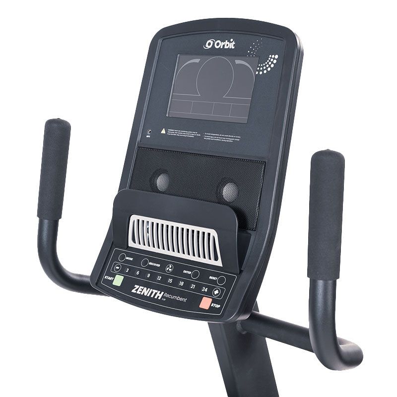 Orbi tZen Recumbent Bike screen view