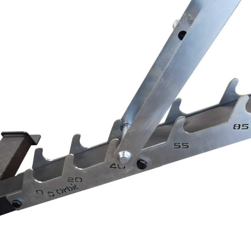 Orbit FID6 Heavy Duty Adjustable Weight Bench close up