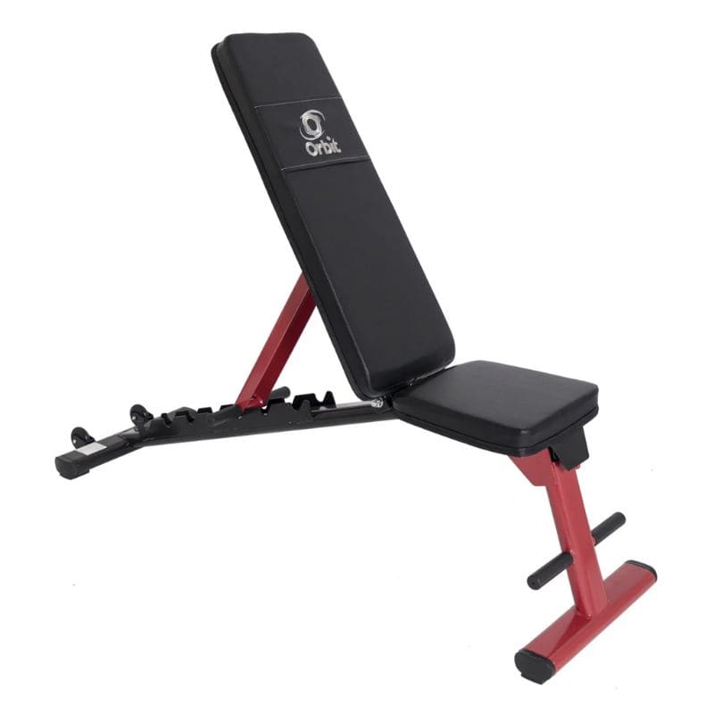 Orbit Folding FID Adjustable Weight Bench upright view 2