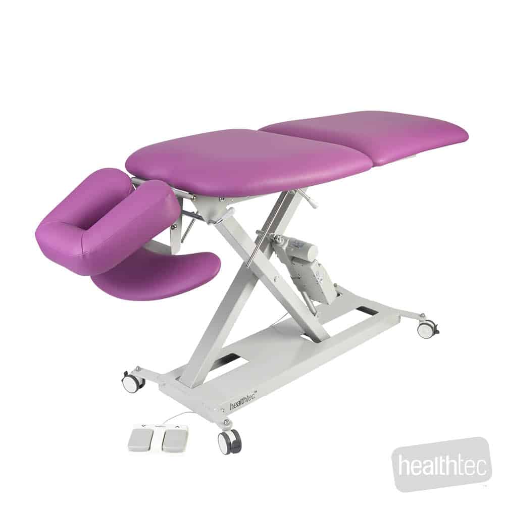 Healthtec SX Manipulation Table Two Section with Lift Up Back Rest