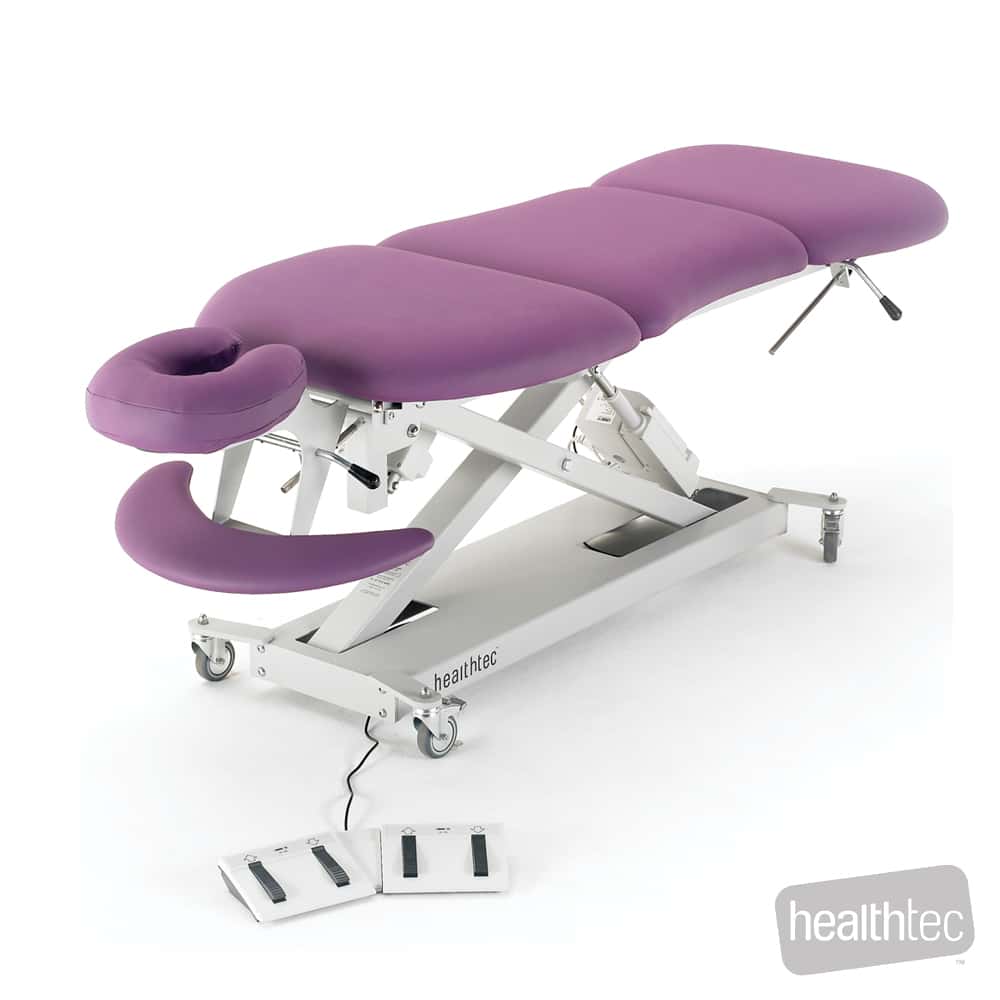 Healthtec SX Contour Massage Table with Mid-Lift and Tail-Lift