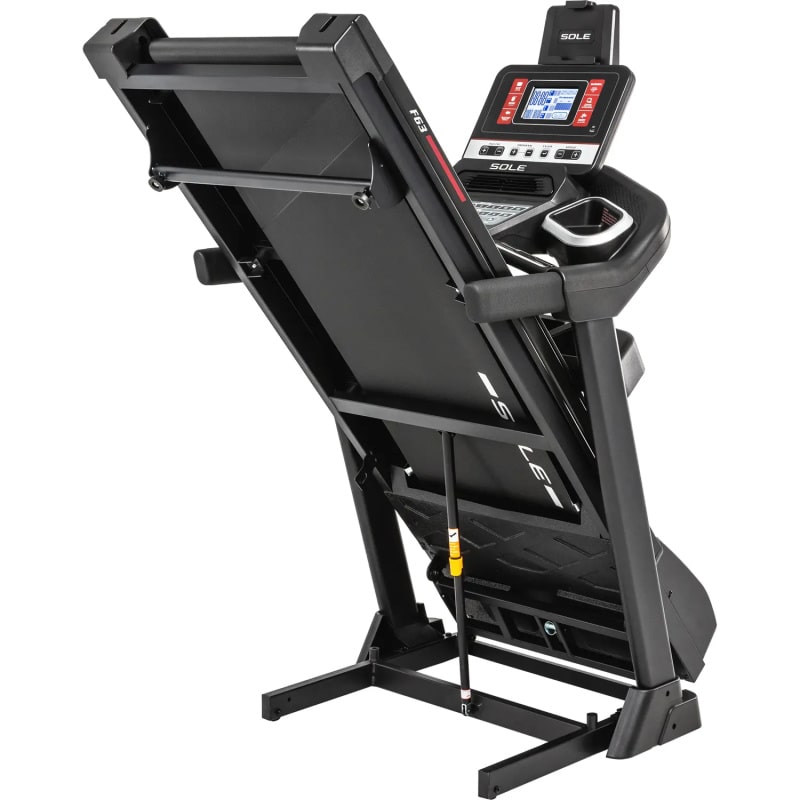 Sole F63 Treadmill folded view