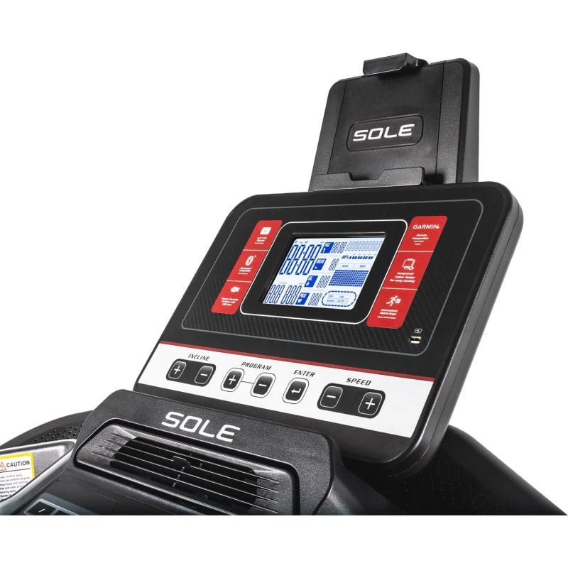 Sole F63 Treadmill screen view