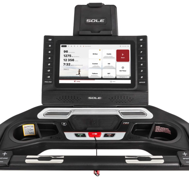 Sole F85 Treadmill screen view