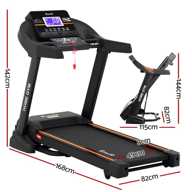 TMILL-480 everfit treadmill auto incline dimensions 490mm
