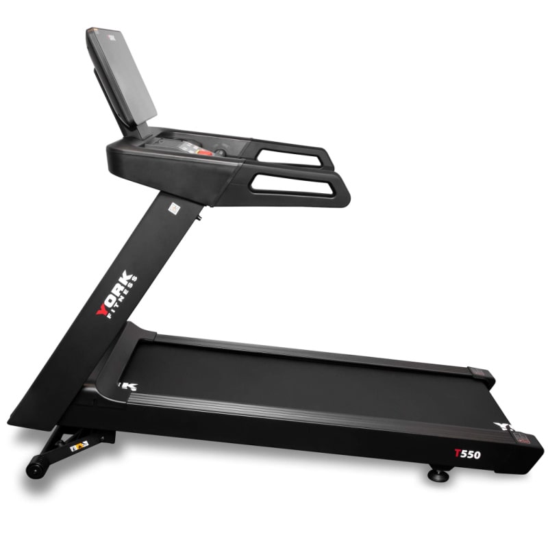 York Fitness Delta T550 Treadmill side incline 