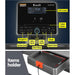 everfit electric incline treadmill screen infographic