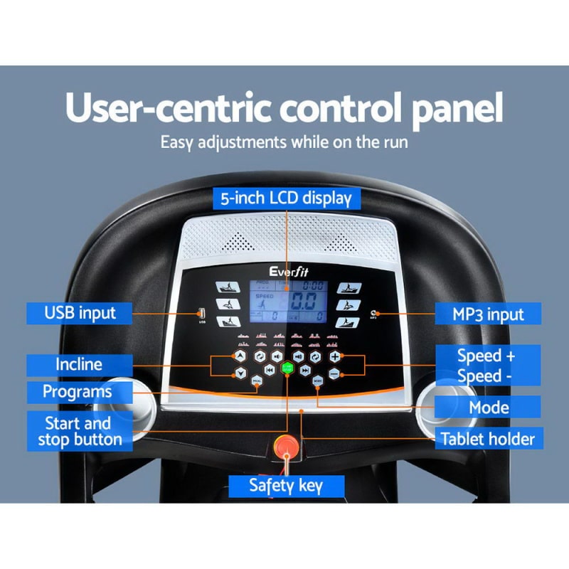 everfit electric treadmill 450 msg control panel