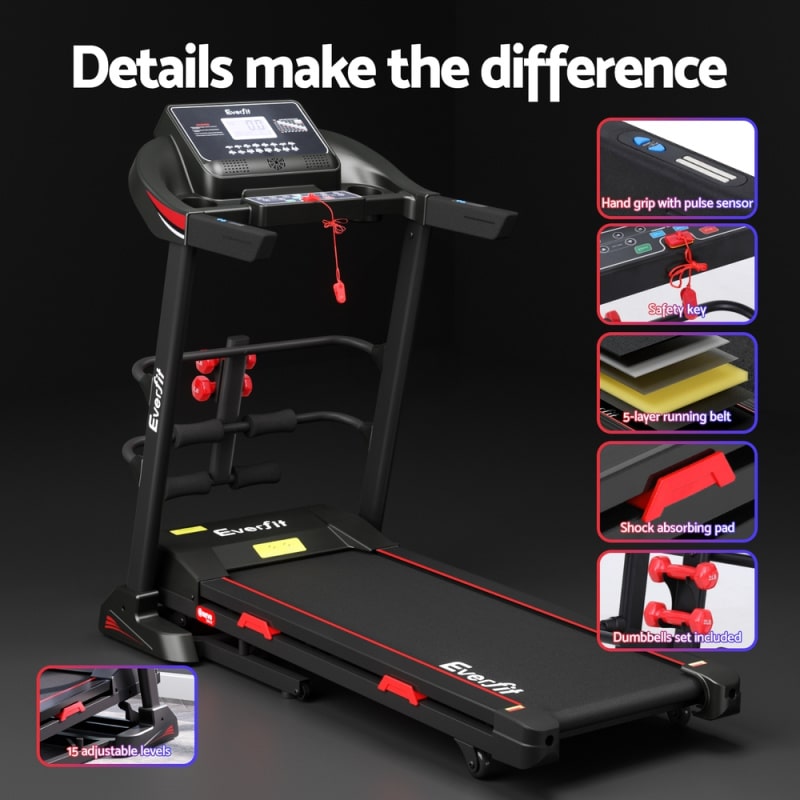 everfit electric treadmill best features display