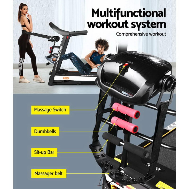 everfit electric treadmill multifunctional workout system