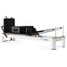 lifespan fitness contour studio commercial pilates reformer black front view