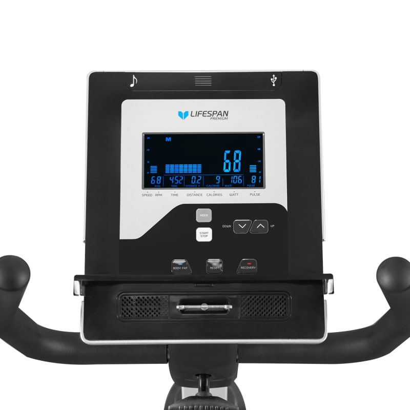 lifespan fitness rc 300 recumbent bike screen view