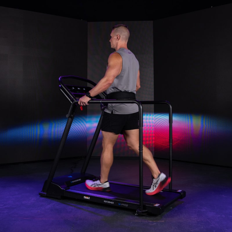 lifespan fitness reformer treadmill action shot